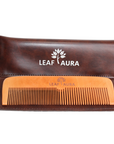 Comb For Moustache, Beard & Hair, With Leather Pouch