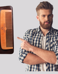 Comb For Moustache, Beard & Hair, With Leather Pouch