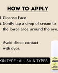 Organic Eye Cream- Reduces the look of Puffiness, Fine lines & Dark circles. MADE IN CANADA